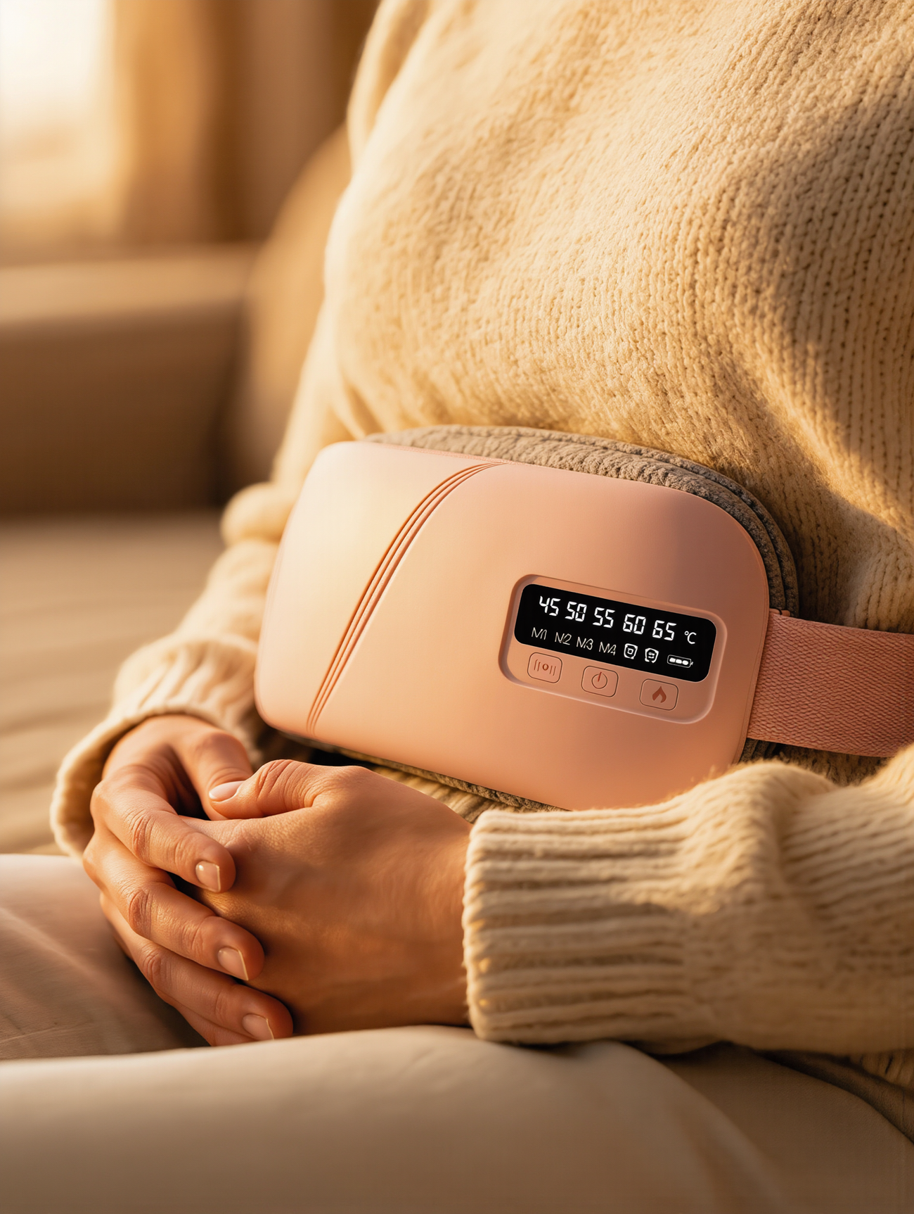 Lunelle — Ceinture Chauffante & Massante Sans Fil